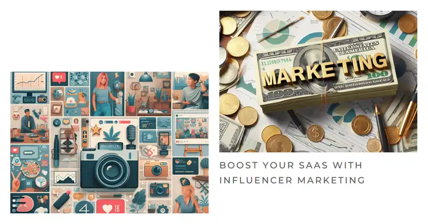 Influencer and creator partnerships driving traffic to a SaaS website