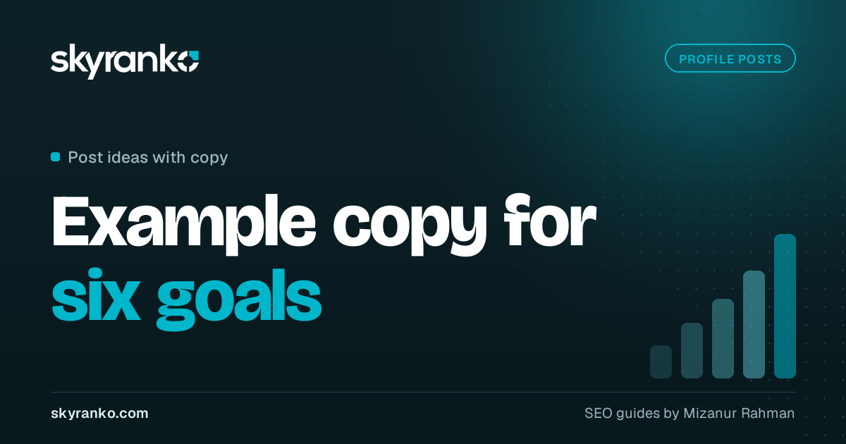 Google Business Profile Posts Ideas: 30 Posts Sorted by Goal