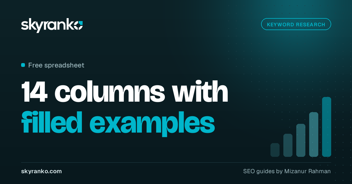 Free Keyword Research Template: Every Column Explained