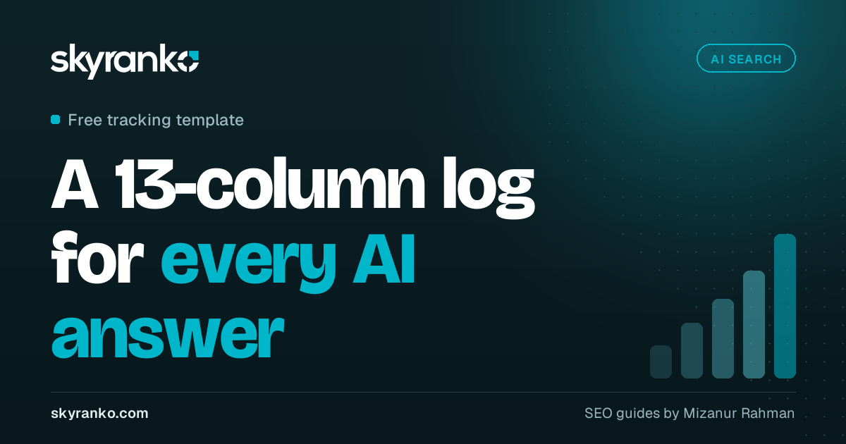 How to Track Brand Mentions in AI Answers (Free Tracking Template)