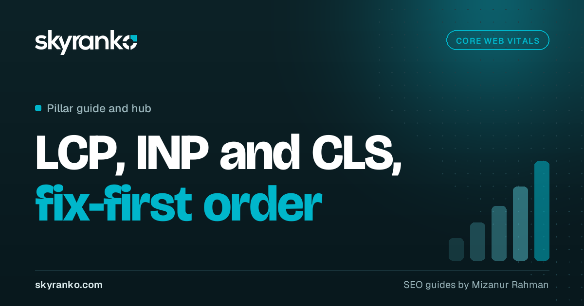 Core Web Vitals Explained: LCP, INP, CLS and What to Fix First