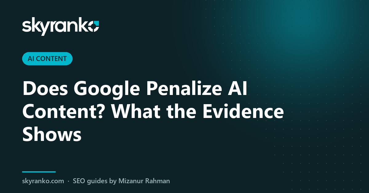 Does Google Penalize AI Content? What the Evidence Shows
