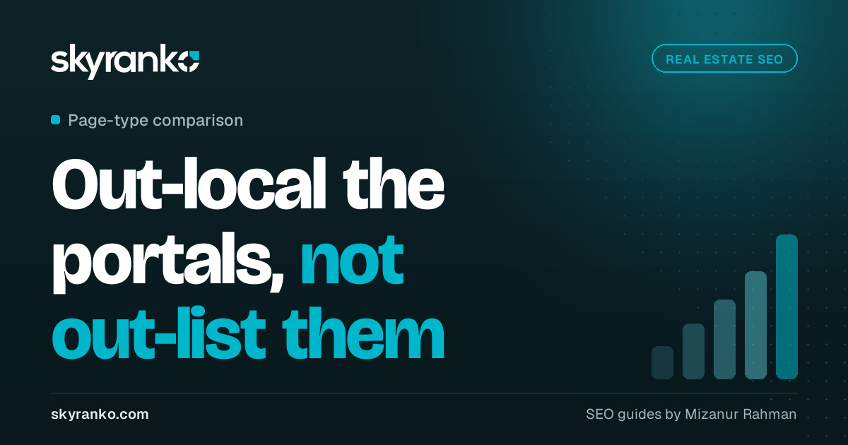 SEO for Real Estate: Which Pages Win Against the Portals